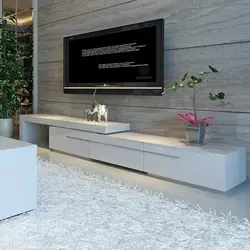 TV stand in living room interior