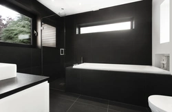 Bathroom design black walls