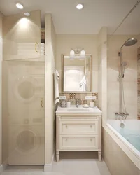 Photo of bathroom cabinets in a modern style