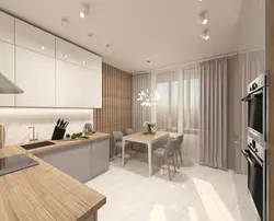 Дизайн кухни гостиной в современном стиле 2023