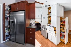 Refrigerator In The Kitchen Place Photo