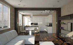 Kitchen Living Room Design 35 Sq M