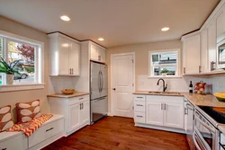 Large Kitchen With Two Windows Photo