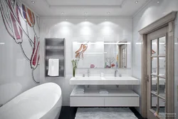 Ашық түсті ванна бөлмесінің дизайны фото плиткалары