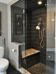 Bathroom design without bathtub photo