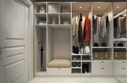 Built-in wardrobe in the hallway photo