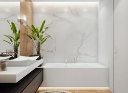 Ванная комната дизайн дерево и мрамор