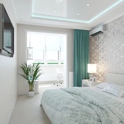 Bedroom design light wallpaper