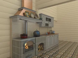 Kitchen interior stove photo