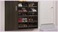 Shoe Rack In The Hallway Photo With Shelves