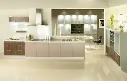 What colors goes with cappuccino in the kitchen interior