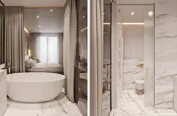 Bathroom interiors with m