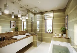 Bathroom interiors with m