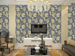 How to combine wallpaper in the living room photo