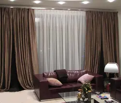 How to choose the right curtains for the interior of a living room in an apartment