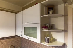 Kitchen design without wall cabinets with window