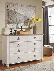 Chest of drawers in the bedroom photo in the interior