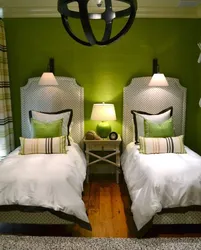 2 кровати в одной спальни дизайн
