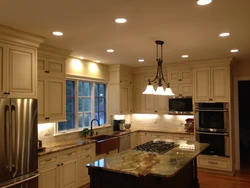 Kitchen apartment lighting photo