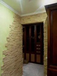 Artificial Stone In The Interior Of The Hallway Photo For Interior Decoration