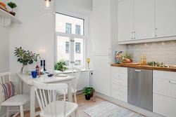 Дизайн небольшой кухни в скандинавском стиле