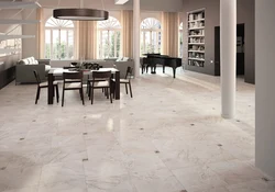 Photo of porcelain stoneware floors in the kitchen