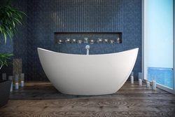 Floor Bathtub In The Interior