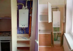 How To Close A Floor-Standing Boiler In The Kitchen Photo