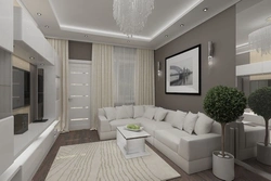 Светлая гостиная дизайн в квартире реальные фото