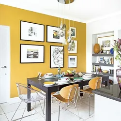 Interior colors of kitchen living room walls photo