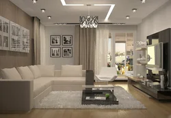 Living room design 30 m2 in the house