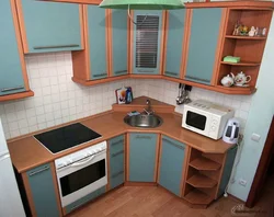 Kitchen set 5 sq m photo in Khrushchev