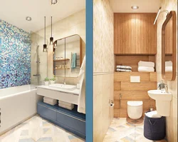 Modern Design Of Bath And Toilet Separately