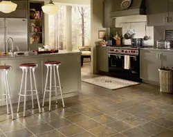 Kitchen Design With Linoleum Floor