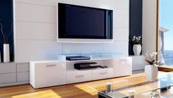 TV Stand In The Living Room Interior Photo