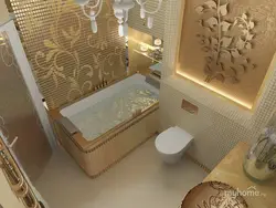 Дызайн ванны з золатам