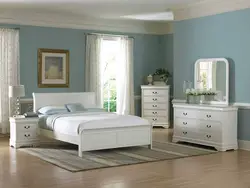 Обои для спальни в современном стиле для белой мебели фото