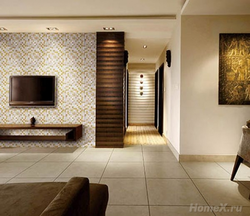 Wall tiles in living room design