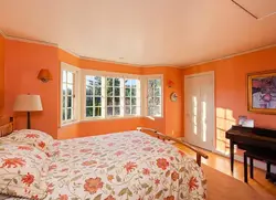 Peach Bedroom Interior Photo