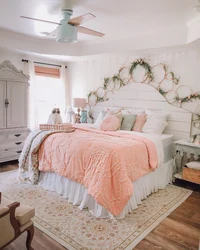 Peach Bedroom Interior Photo