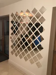Mirror tiles in the hallway interior photo