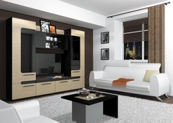 Modern modular living rooms in the interior photo