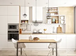 Scandinavian style kitchen interior design