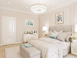 Bedroom interior in soothing colors