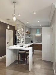 Walk-through kitchen interior