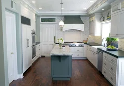 Walk-through kitchen interior