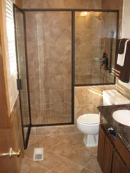 Bathroom Design With Shower In Khrushchev In A Modern Style