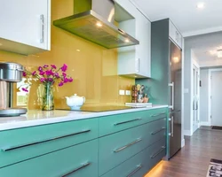 Color scheme of kitchen facades photo