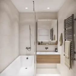 Дизайн маленькой ванны комнаты без туалета