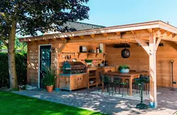 Summer kitchen options at the dacha photo